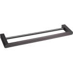 BALNEO Двойна поставка за кърпа Balneo Qarx, Gun Metal мат, 60 см (M0301070204)