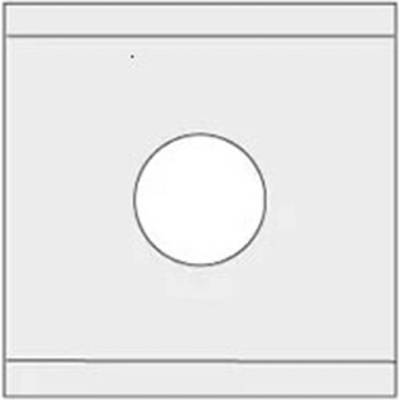 IGM N012 NT13863 - Žiletka tvrdokovová čtvercová Z4 - 10,5x10,5x1,5 LaminoMDF