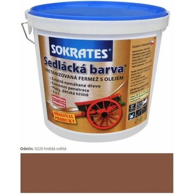 Sokrates Sedliacka farba 2 kg 0220 svetlá hnedá