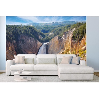 DIMEX ART Самозалепваща се флизелинова фототапета водопадът йелоустоун 375 x 250 см