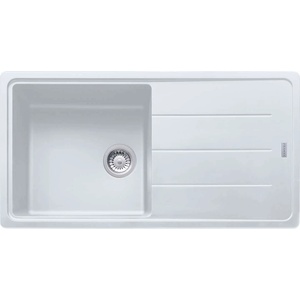 Franke Basis - Мивка Fragranite BFG 611, 97x50 cm, ледено бяла 114.0285. 303 (114.0285.303) Мивка за вграждане