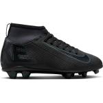 Nike Юношески футболни бутонки Nike Mercurial Superfly 10 Junior Firm Ground Football Boots - Black/Green