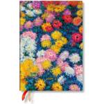 Paperblanks 2027 Monet's Chrysanthemums MIDI Horizontal Hardcover 18-Month Weekly Planner, 208pg, 80gsm by Paperblanks