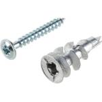 Fischer МЕТАЛЕН ДЮБЕЛ ЗА ГИПСОКАРТОН С ВИНТ 6 БР. fischer gkm s (4006209909171)