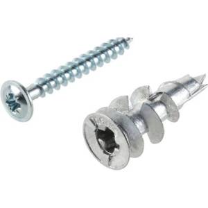 Fischer МЕТАЛЕН ДЮБЕЛ ЗА ГИПСОКАРТОН С ВИНТ 6 БР. fischer gkm s (4006209909171)