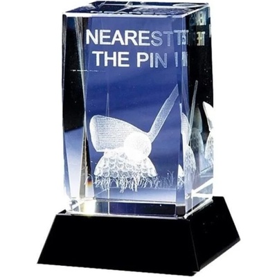 Longridge Nearest The Pin Crystal Golf Trophy - 95mm