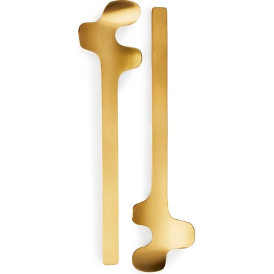 Born in Sweden Лъжици за салати Leaf матирана неръждаема стомана злато 2 бр (7340347)