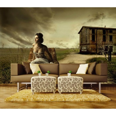 Dimex XL-221 vliesová fototapeta na zeď Girl on armchair rozměry 330 x 220 cm