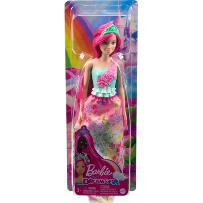 Mattel Barbie Dreamtopia Bábika princezná s tmavo ružovými vlasmi HGR15