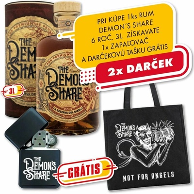 Rum DEMON'S Share 6y 40% 3 l (čistá fľaša)