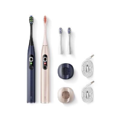 Oclean X Pro Digital Duo Set Gold & Blue