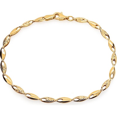 iZlato Forever zlatý dámský článkový náramek s gravírem IZ26190