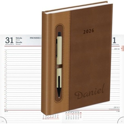 Remauh A5 denní 2026 Mentor hnědý – Zboží Dáma