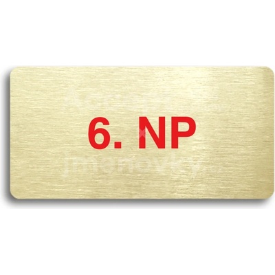 ACCEPT Piktogram 6. NP - zlatá tabulka - barevný tisk bez rámečku