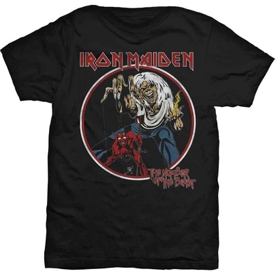 Iron Maiden Number Of The Beast Vintage Black L Риза (IMTEE42MB03)