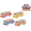 Kinsmart Autobus VW Peace kov 13 cm zpětné natažení