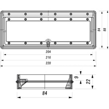 FABER Zpětná klapka HPK 220x90 pachutěsná