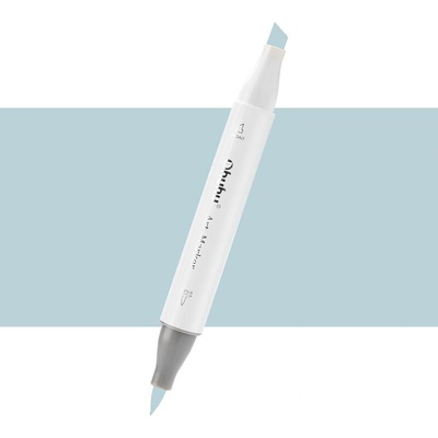Lihová fixa OHUHU oboustranná Brush & Chisel, Blue Grey 03 (MG030)