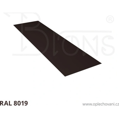 Brons Rovinný plech 550 x 2000 mm tmavě hnědá