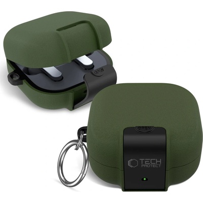 Tech-Protect slim hook samsung galaxy buds 4 / 4 pro olive green (5906302392957)