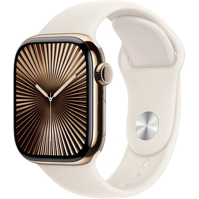 Apple Каишка Apple - Sport S/M, Apple Watch, 42 mm, Starlight (mxll3zm/a)