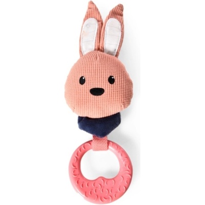 Juko Pískací králík s kroužkem 28 cm