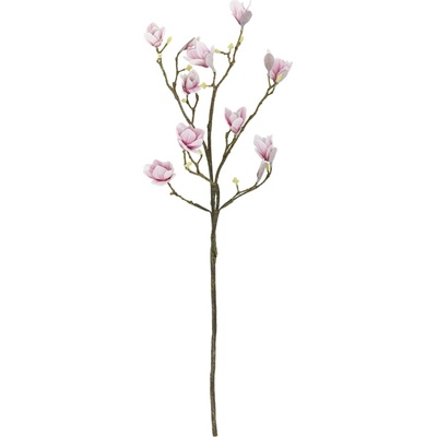 Bloomingville Umělá květina Magnolia Branch 125 cm, růžová barva, plast