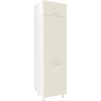 Matis Колонен шкаф за вграден хладилник in mdf friz 2v бежов гланц