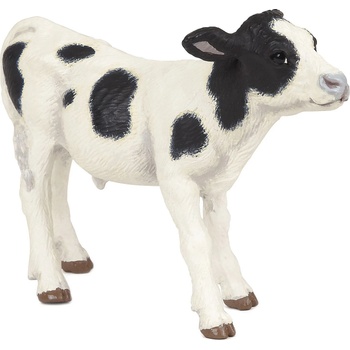 Image 1 of Papo Фигурка Papo Farmyard Friends - Черно-бяло теленце (51149)