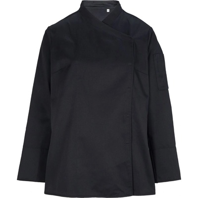 Neoblu 4459 EUGENIE / Дамско яке за готвач с дълъг ръкав - наситено черно XXXL (244459n1113)