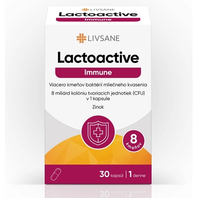 Livsane Laktoaktívne kapsuly Immune Zinok 30 kapsúl