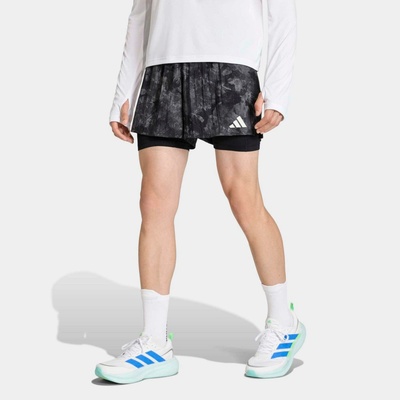 adidas ADI365 bežecké šortky 2 v 1 čierne