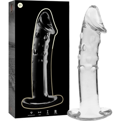 Ibiza Nebula Model 19 Dildo Borosilicate Glass 18.5 x 4 cm Clear