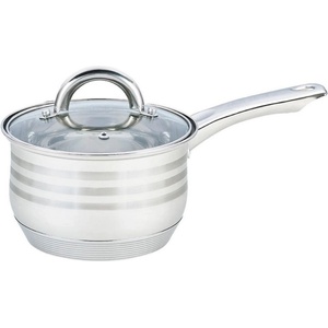 BOHMANN Касерола с капак Bohmann BH 3138-14, 14 см, 1.2 л, Неръждаема стомана, Индукция, Инокс