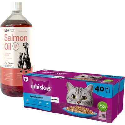 Whiskas s bielou rybou treskou lososom a tuniakom 40 x 85 g