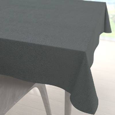 Biante Štvorcový obrus/imitácia brúsenej kože Alcantara ALC-019 Antracitovo sivý 110x110 cm
