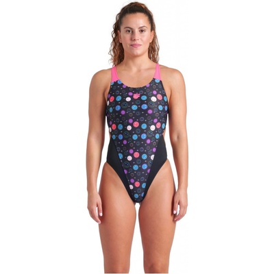 Arena Performance Funny Prints Tech Back black Shocking pink