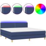  Боксспринг легло с Матрак + Топ матрак и LED, синьо, 160x200 см, плат - elemento - 990,00 лв