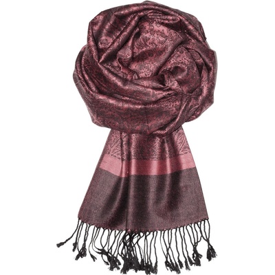 Milano elegantný šál CHZ-104 164 tmavo ružová