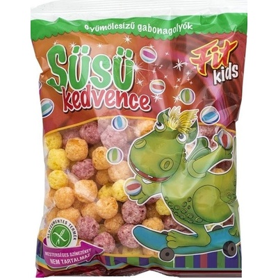 Fit Kids Süsü bezlepkové obilninové guľôčky s ovocnou príchuťou 120 g
