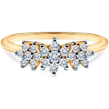 SAVICKI Годежен пръстен Savicki: двуцветно злато, цирконий