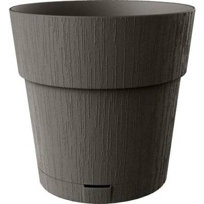 STEFANPLAST GARDEN Samozavlažovací kvetináč ETHICA 40x39cm 29l grafitovo sivý