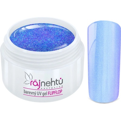 Ráj nehtů Barevný UV gel FlipFlop Light Blue 5 ml