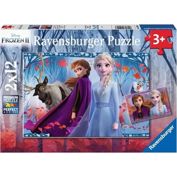 Ravensburger - Puzzle 2x12 Frozen - 40 - 99 piese