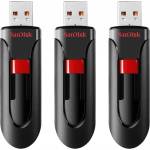 SanDisk Cruzer Glide 32GB USB 2.0 (3-Pack) (SDCZ60-032G-G46T) Флаш памет