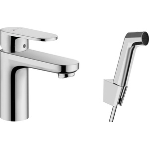 Hansgrohe Vernis Blend - Смесител за мивка с хигиенен душ Bidette, хром 71215000 (71215000)