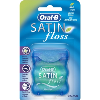 Oral B Dentálna niť s mätovou príchuťou Satin Floss Mint 25 m