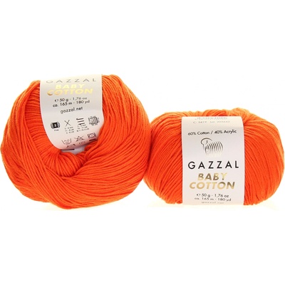 Gazzal Baby Cotton 3419 oranžová