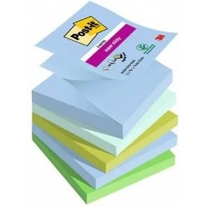 Post-it 3M Adhesive Block POST-IT® Super sticky Z-Notes (R330-5SS-OAS), 76x76mm, 5x90 cards