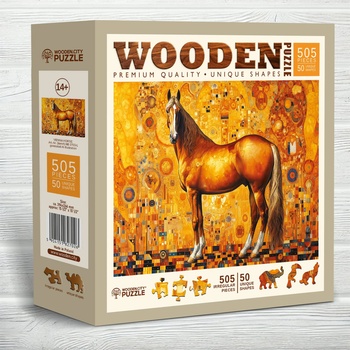 Wooden City - Puzzle Vienna Horse - 500 piese